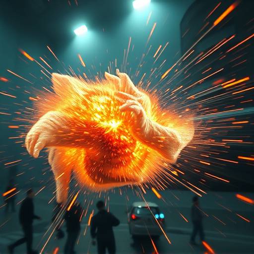 Gameplay showcasing dynamic physics interactions